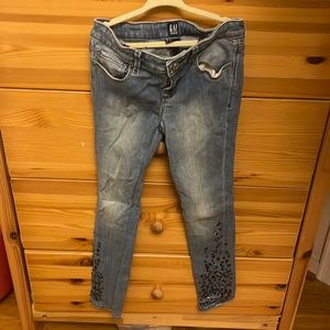 Gap - stretch super skinny denim with sequin detail on legs